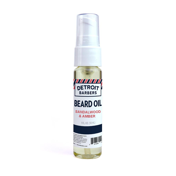 1 oz. Beard Oil w/ Pump Top - Sandalwood & Amber