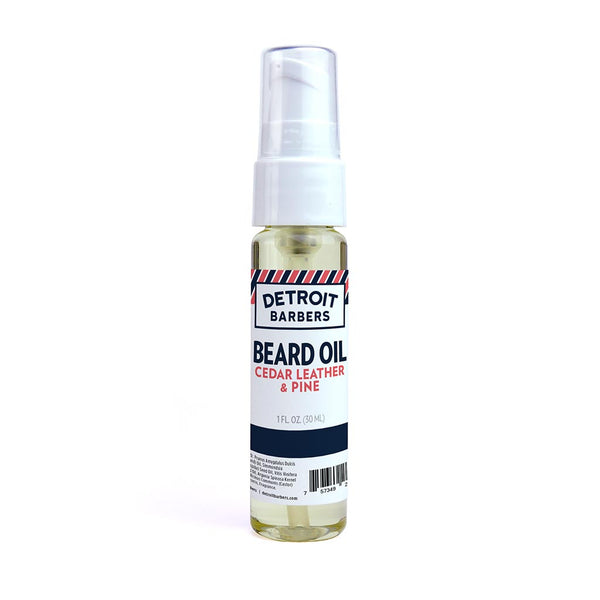 1 oz. Beard Oil w/ Pump Top - Cedar Leather & Pine