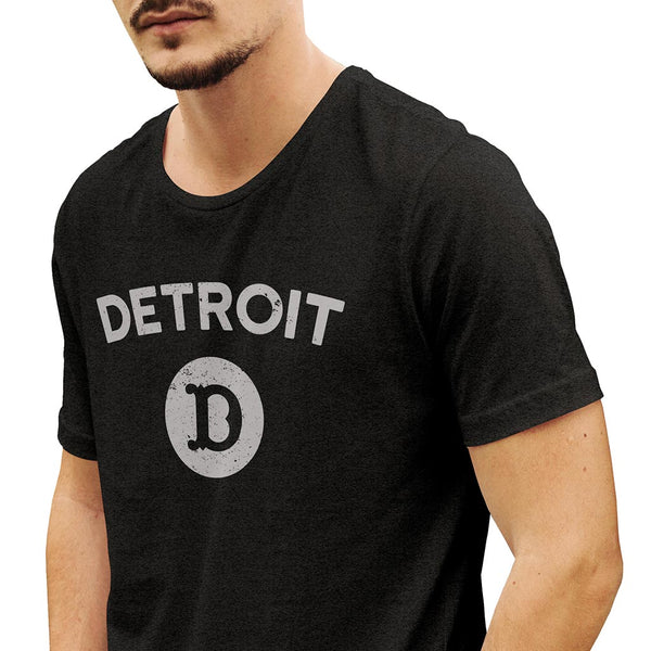 'D in Detroit' Heather Charcoal T-Shirt