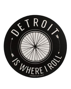 Detroit Is Where I Roll Vinyl Die Cut bumper sticker